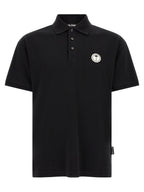 Black Cotton Piquet Polo Shirt