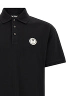 Black Cotton Piquet Polo Shirt