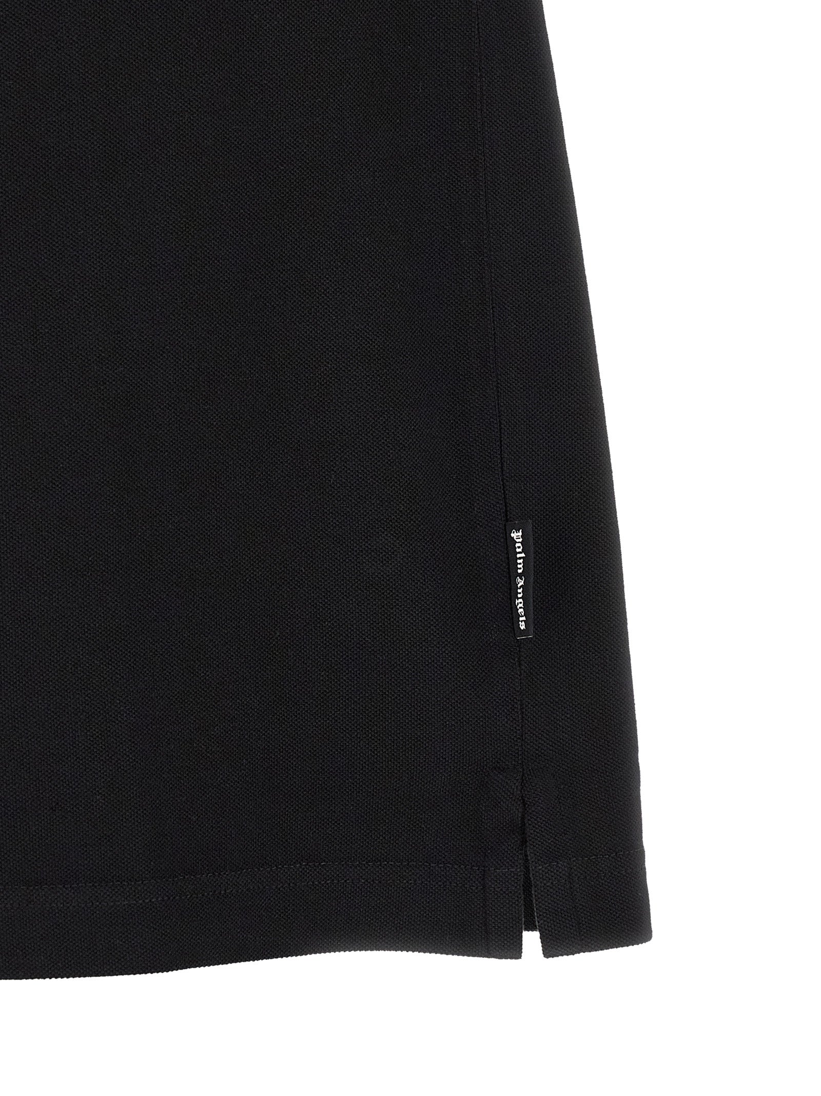 Black Cotton Piquet Polo Shirt