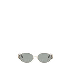 Acetate Oval Metal Sunglasses