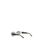 Acetate Oval Metal Sunglasses