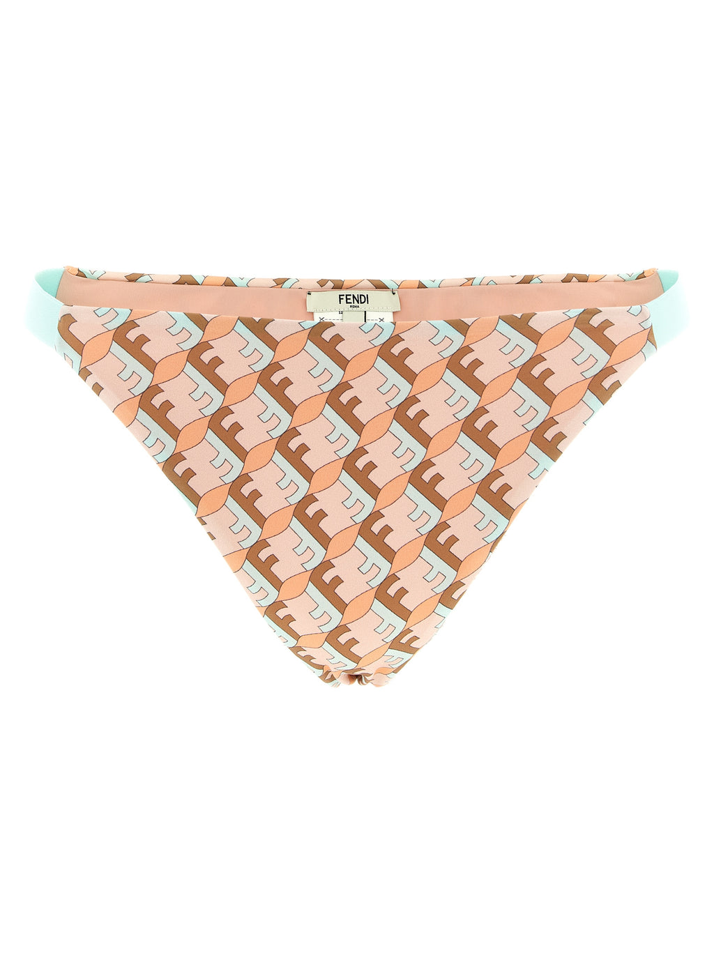 Multicolor Polyamide Bikini with FF Waves Pattern
