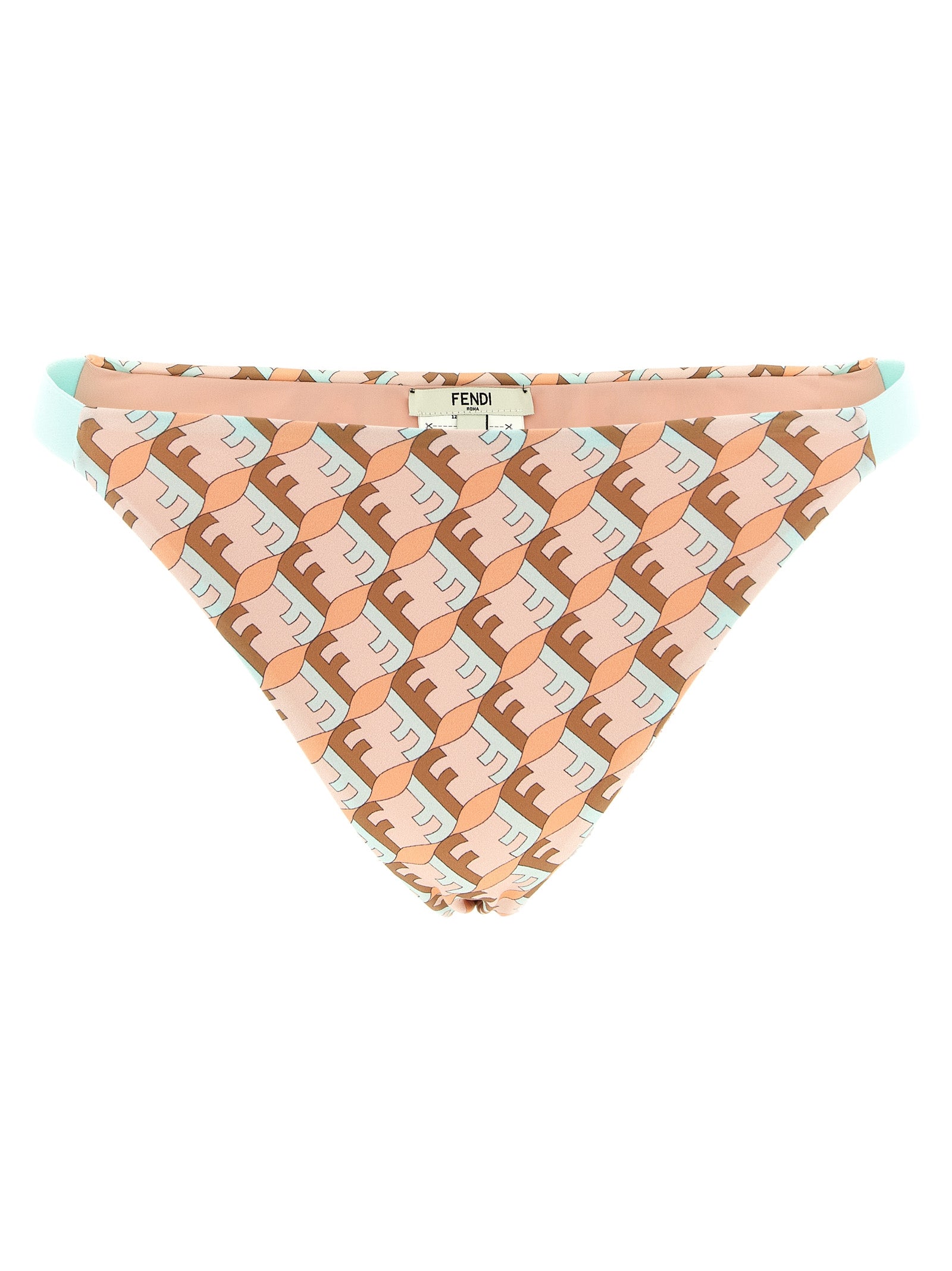 Multicolor Polyamide Bikini with FF Waves Pattern