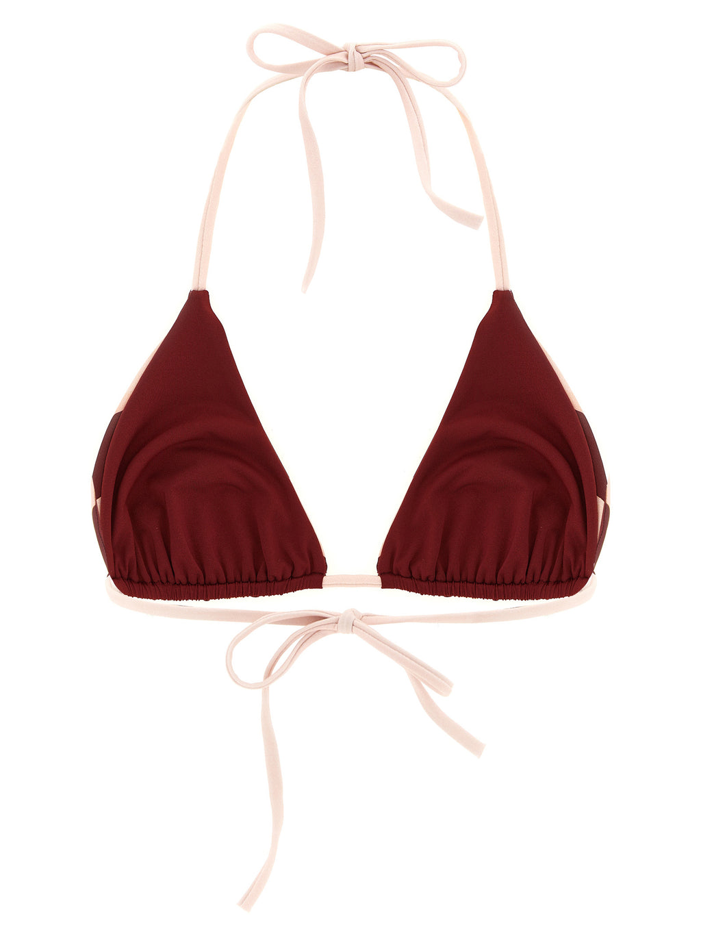 Bordeaux Reversible Triangle Bikini Top
