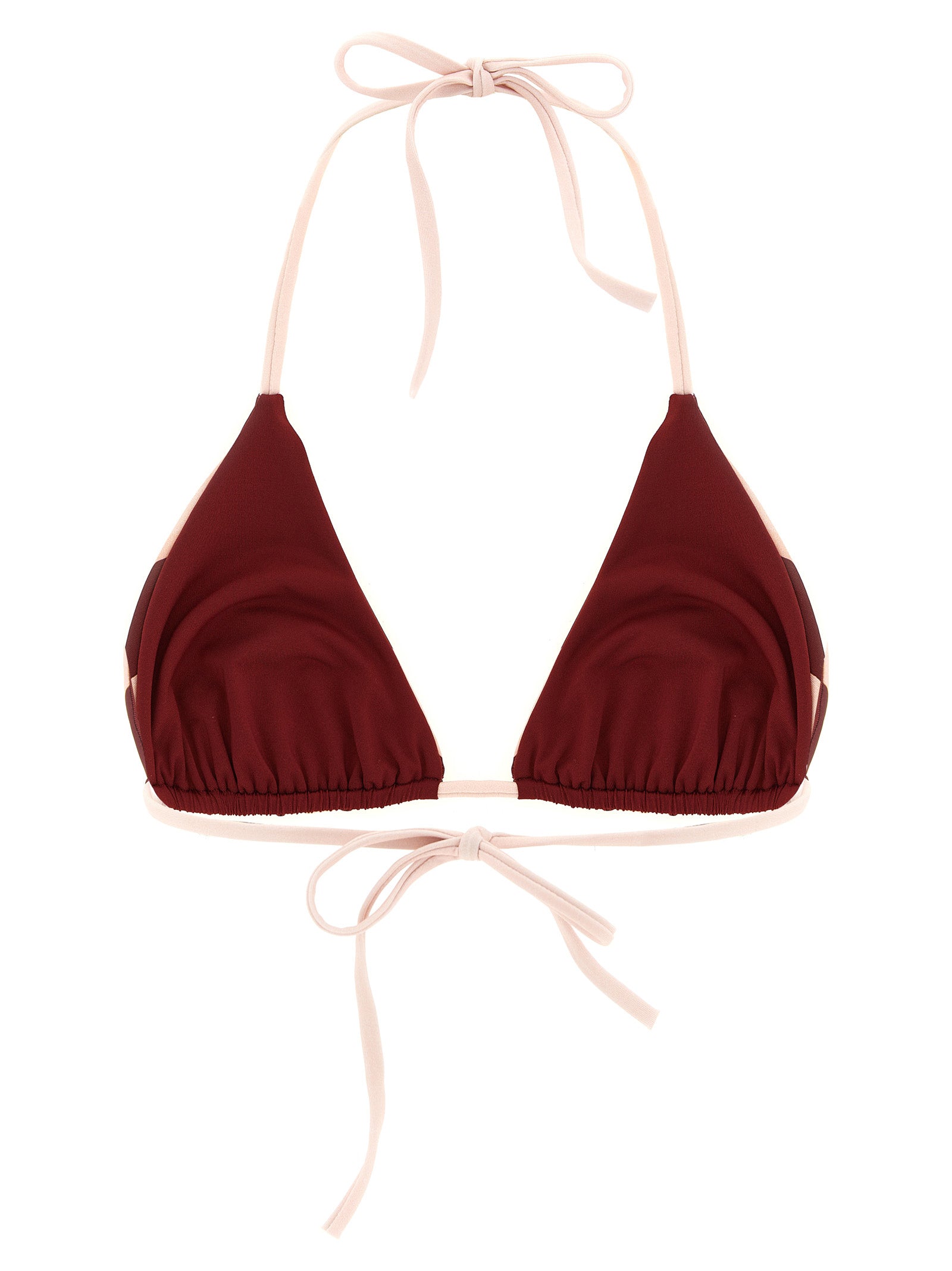 Bordeaux Reversible Triangle Bikini Top
