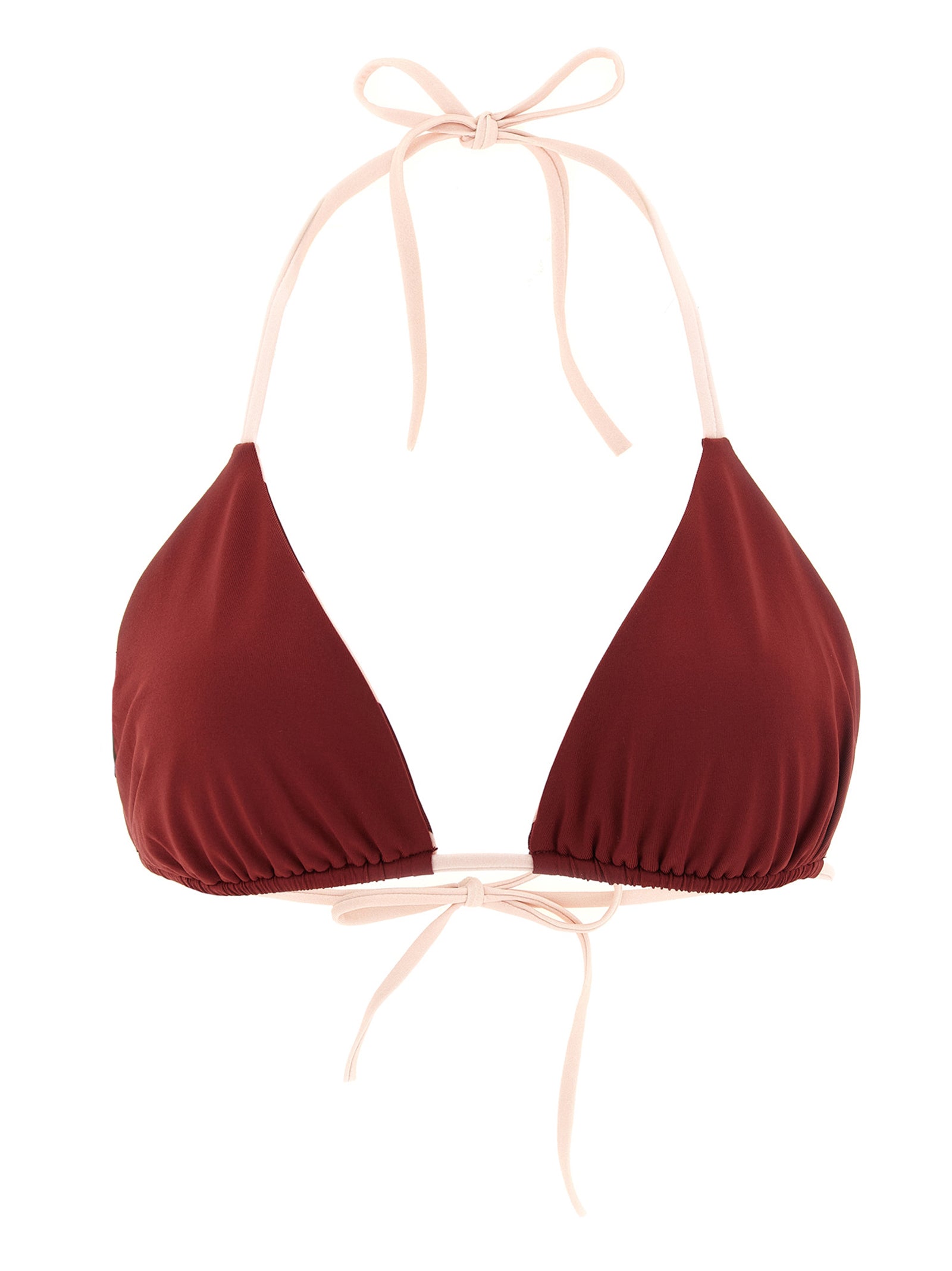 Bordeaux Reversible Triangle Bikini Top