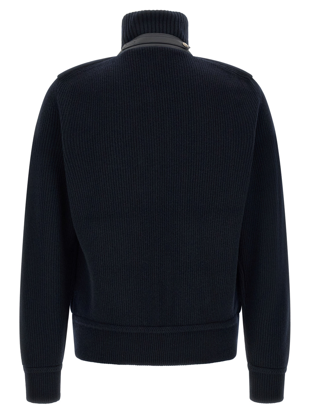 Midnight Blue Virgin Wool Quilted Jacket
