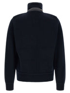 Midnight Blue Virgin Wool Quilted Jacket