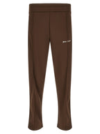 Brown Polyester Track Pants