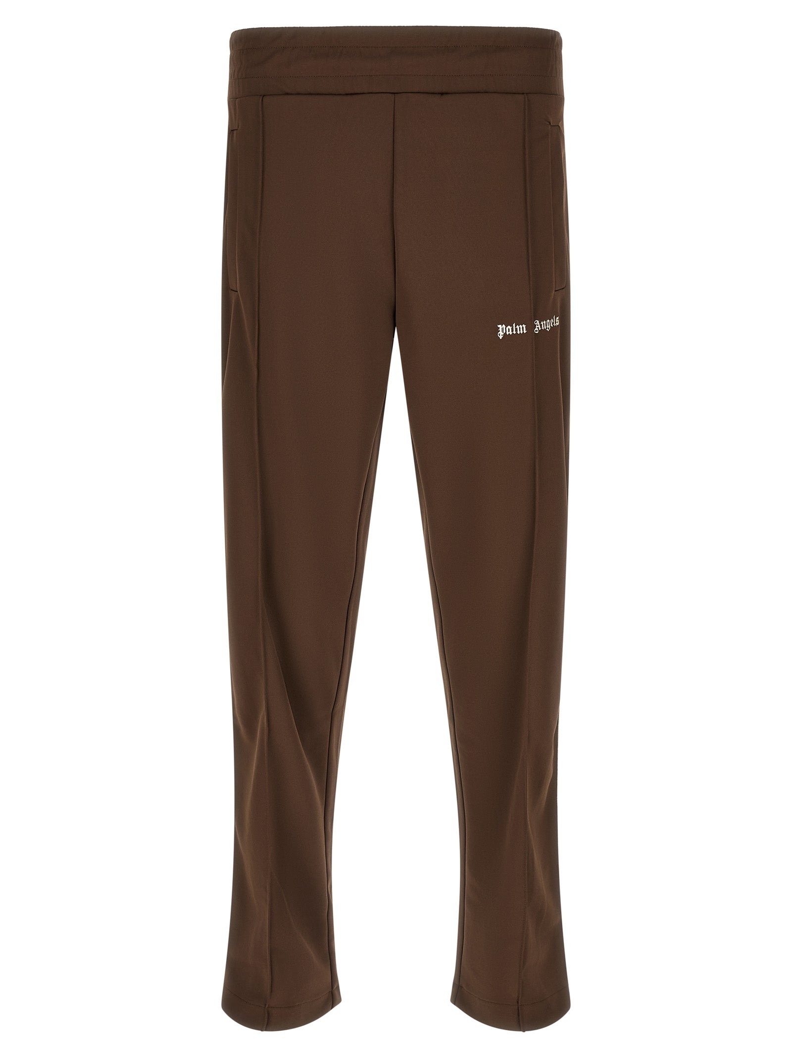 Brown Polyester Track Pants