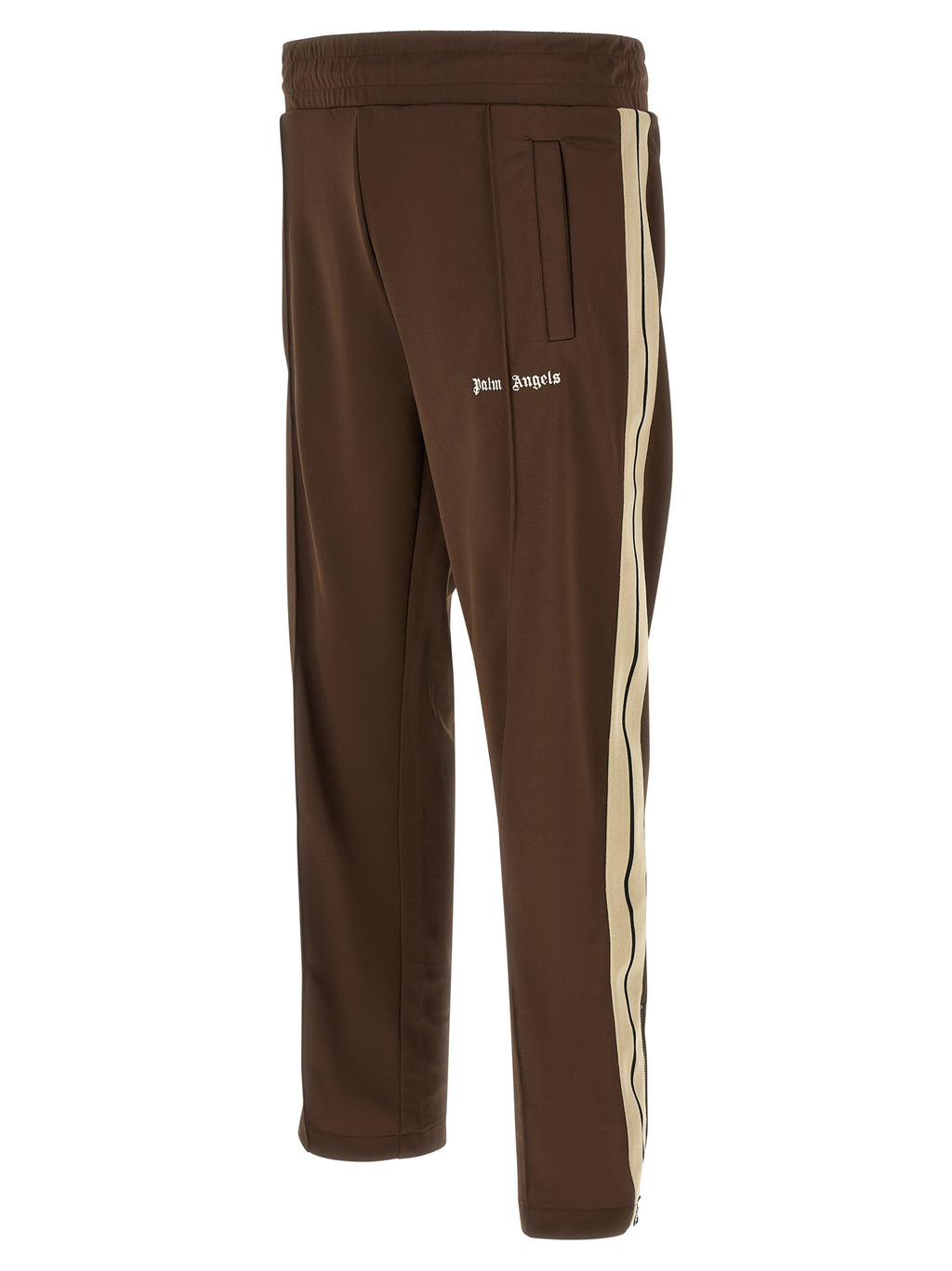 Brown Polyester Track Pants