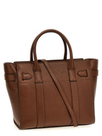 Brown Bovine Leather Small Zipped Bayswater Tote