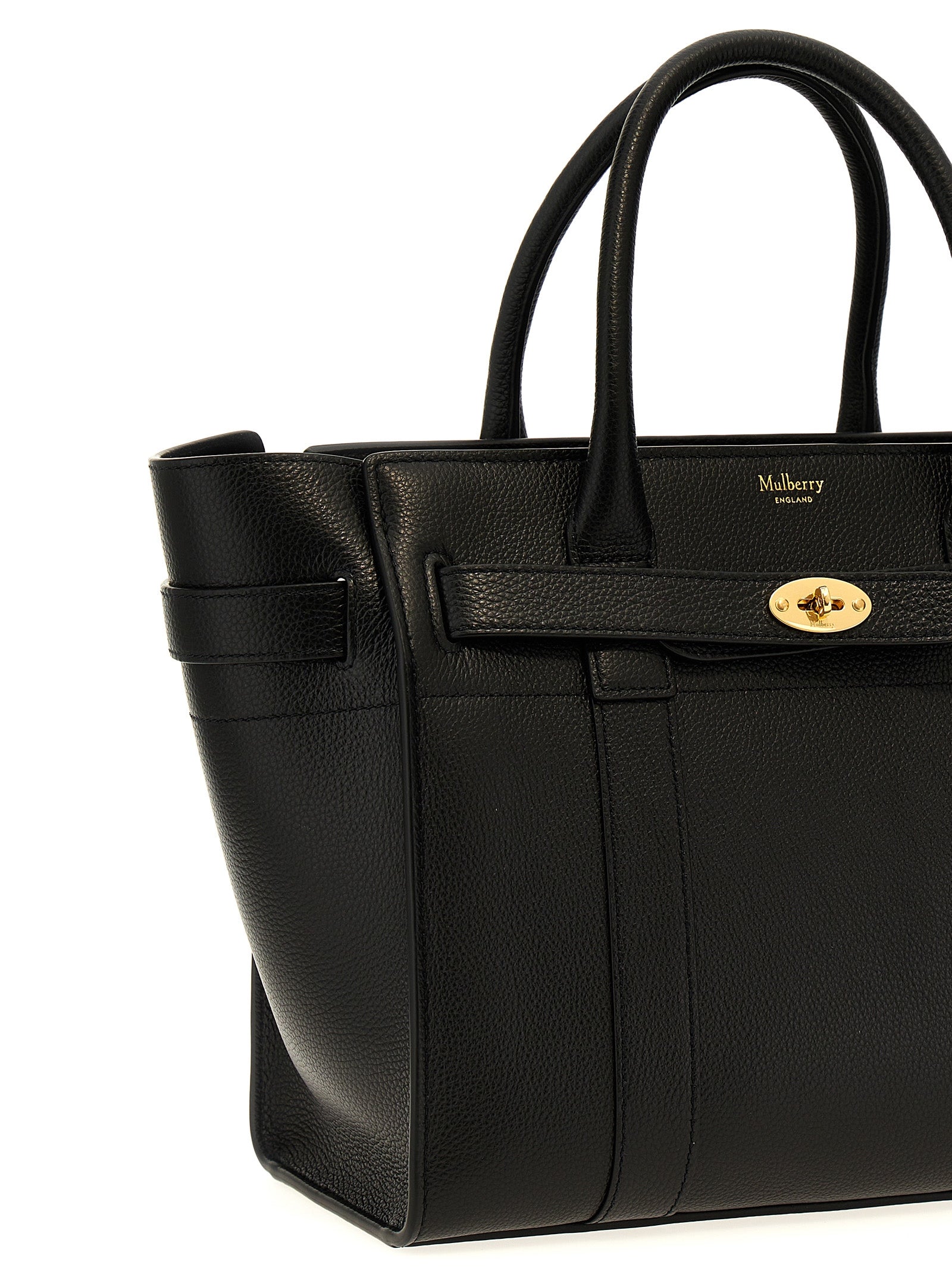 Small Black Calfskin Bayswater Bag
