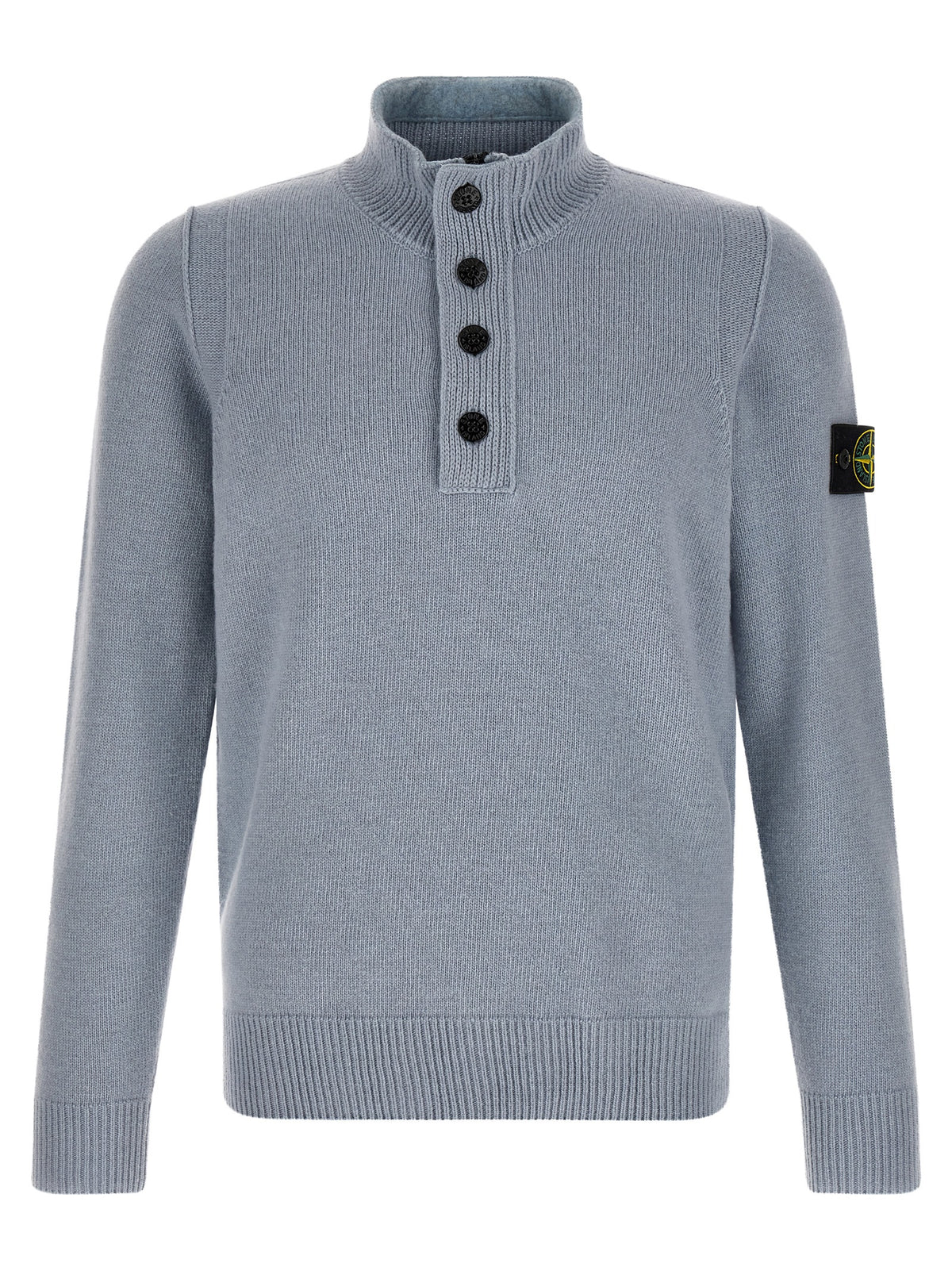 Light Blue Virgin Wool Cardigan