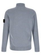 Light Blue Virgin Wool Cardigan