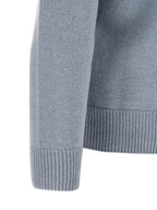 Light Blue Virgin Wool Cardigan