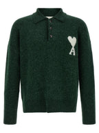 Alpaca Wool Bicolor Polo Shirt