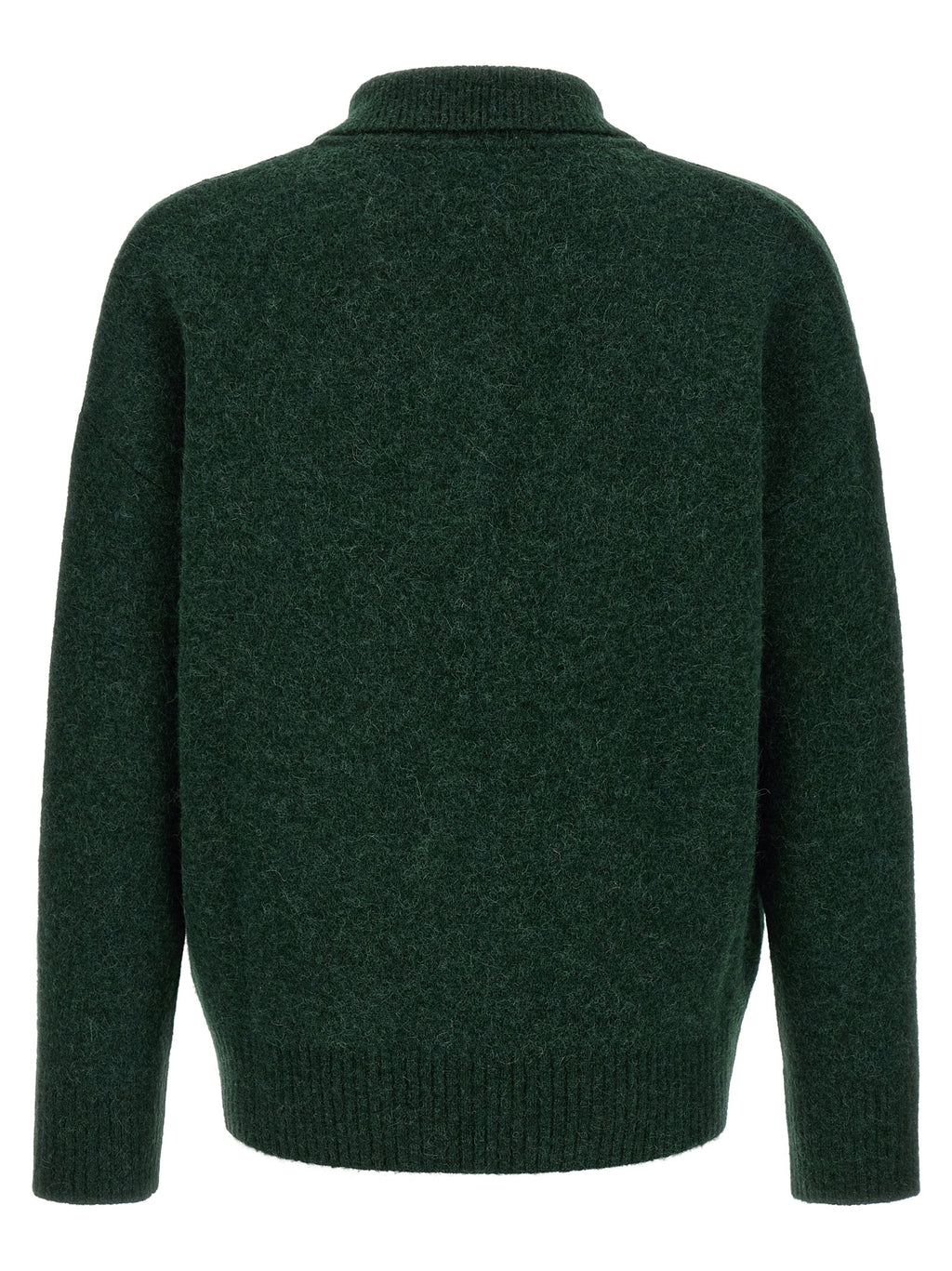 Alpaca Wool Bicolor Polo Shirt
