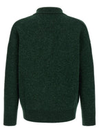 Alpaca Wool Bicolor Polo Shirt