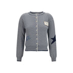 Multicolor Cotton Intarsia Cardigan