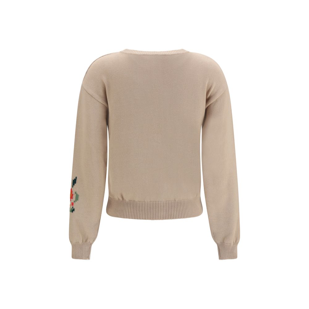 Intarsia Cotton Cardigan