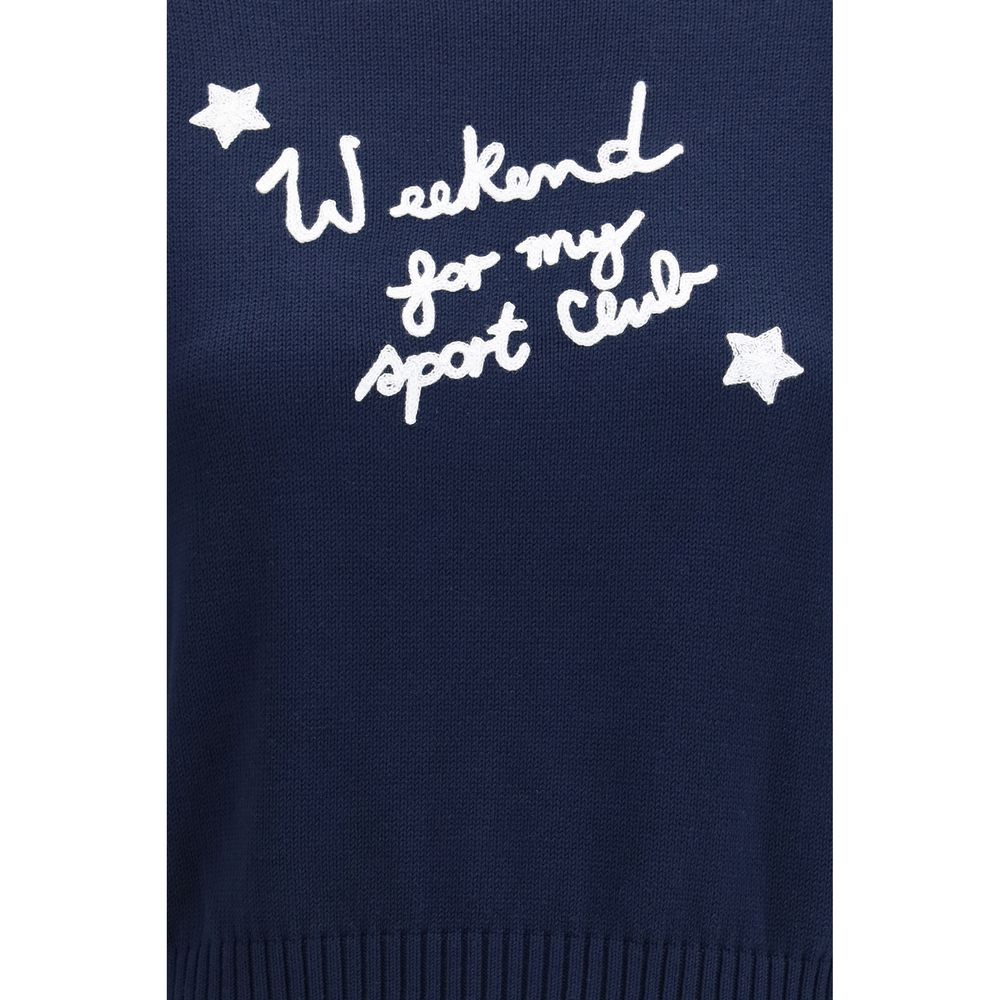 Cotton Embroidered Crewneck Sweater