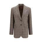 Checked Wool Blazer