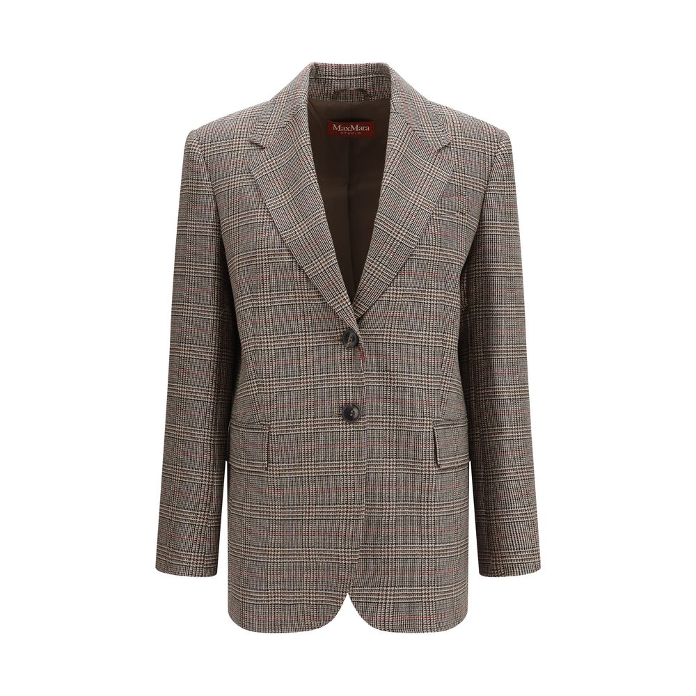 Checked Wool Blazer