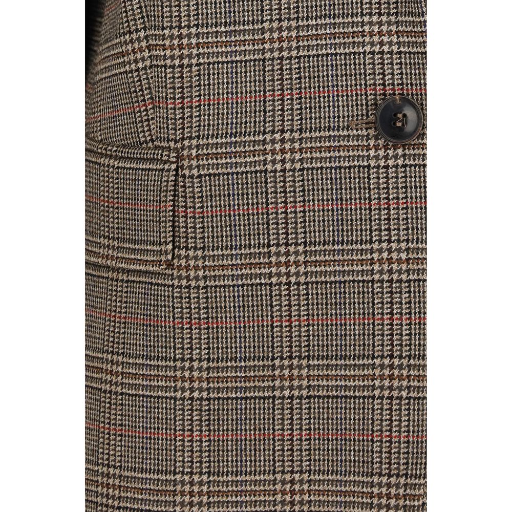 Checked Wool Blazer