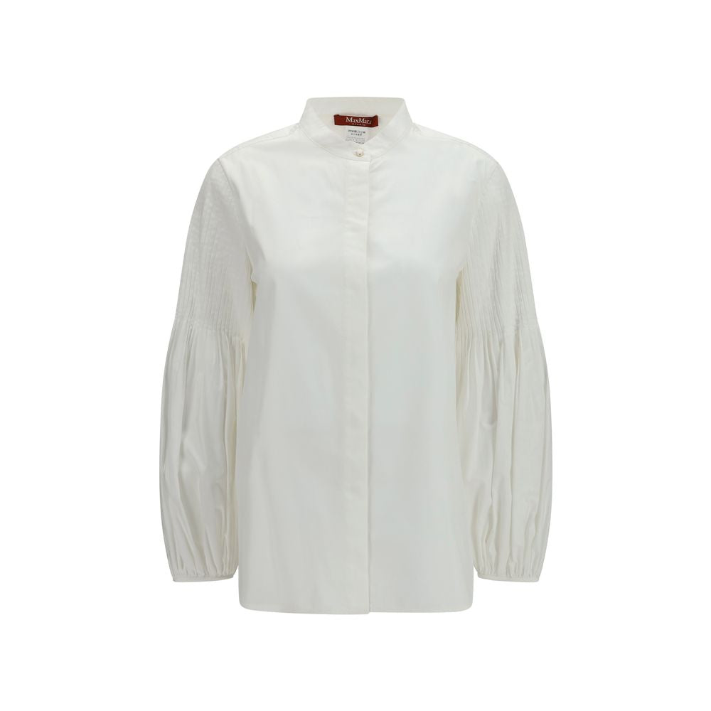Cotton Balloon Sleeve Blouse