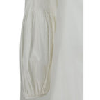 Cotton Balloon Sleeve Blouse