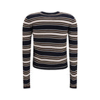 Striped Silk Wool Cardigan
