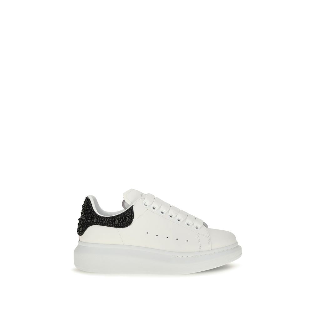 Oversized White Calf Leather Chunky Sneakers