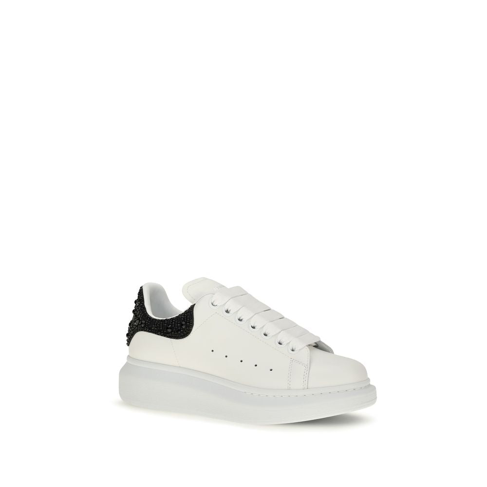 Oversized White Calf Leather Chunky Sneakers