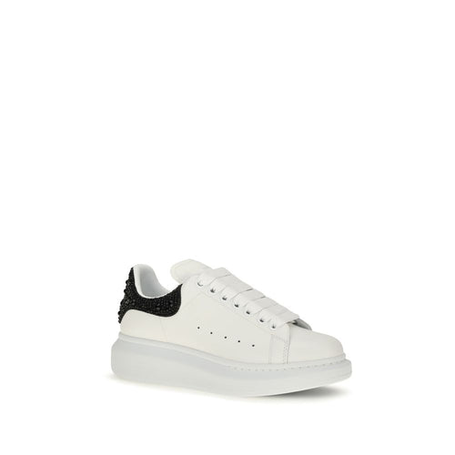 Oversized White Calf Leather Chunky Sneakers