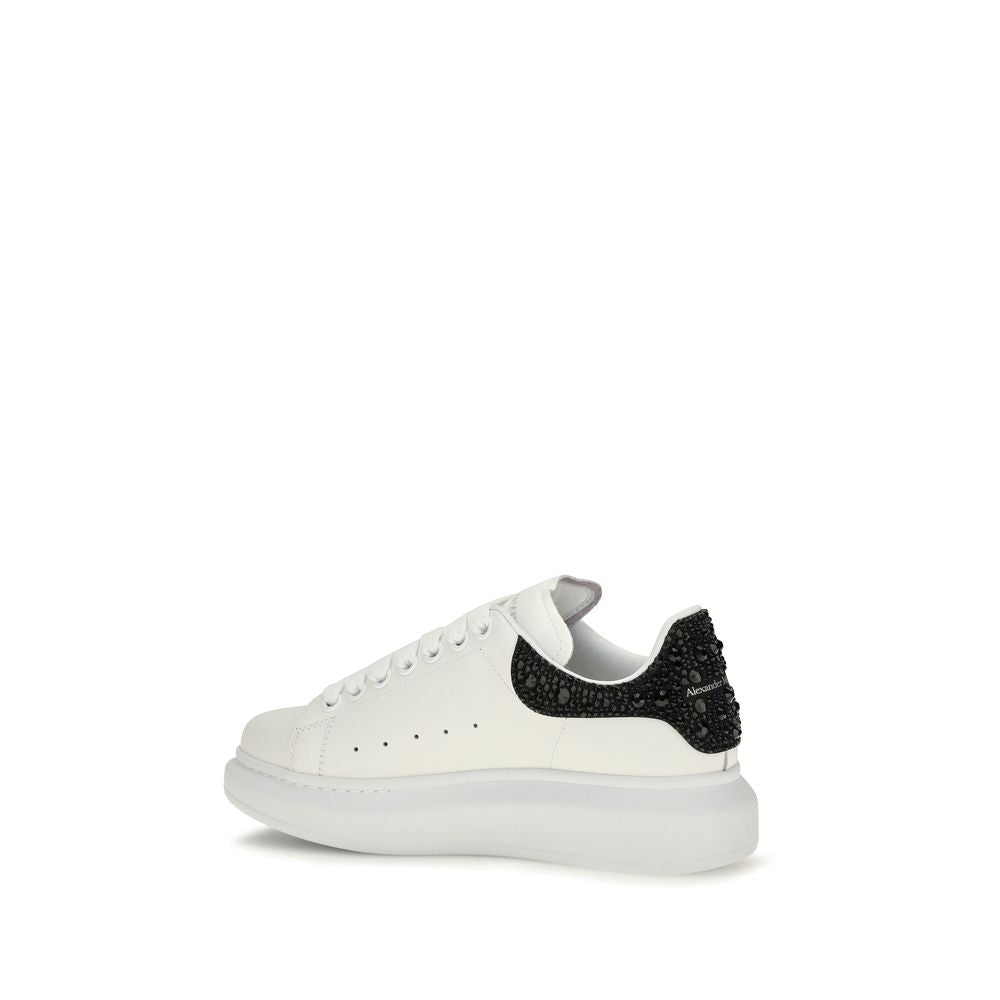 Oversized White Calf Leather Chunky Sneakers