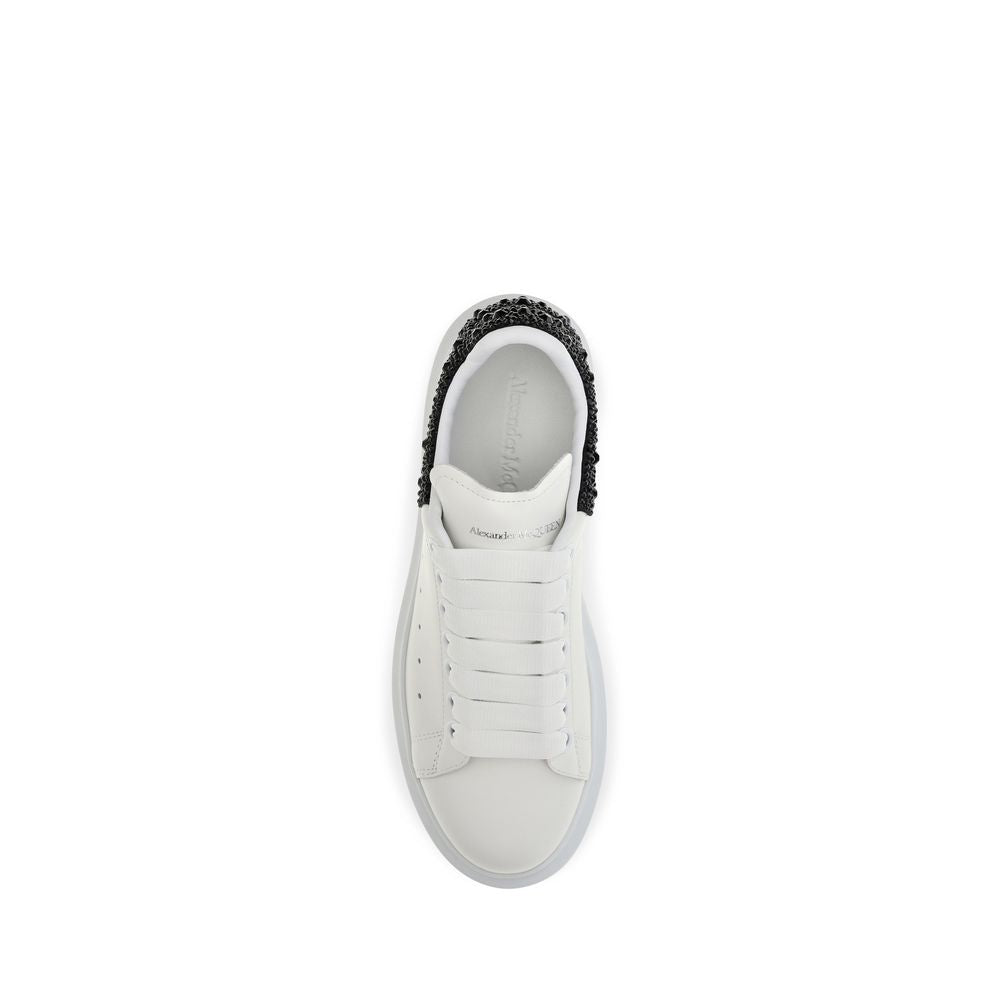 Oversized White Calf Leather Chunky Sneakers