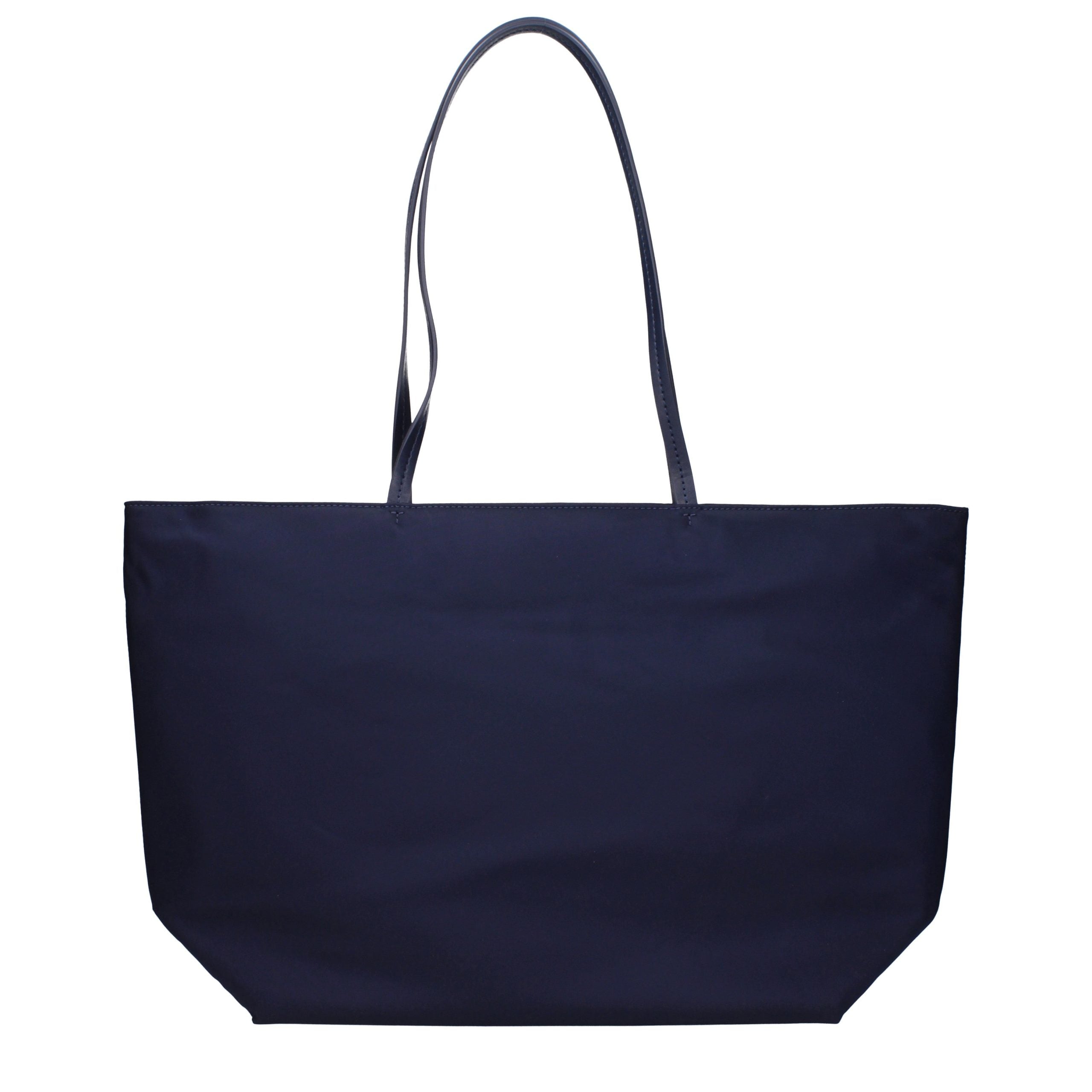 Blue Fabric Shoulder Bag