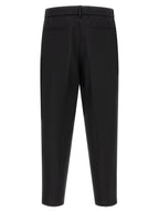 Black Virgin Wool Cropped Pants