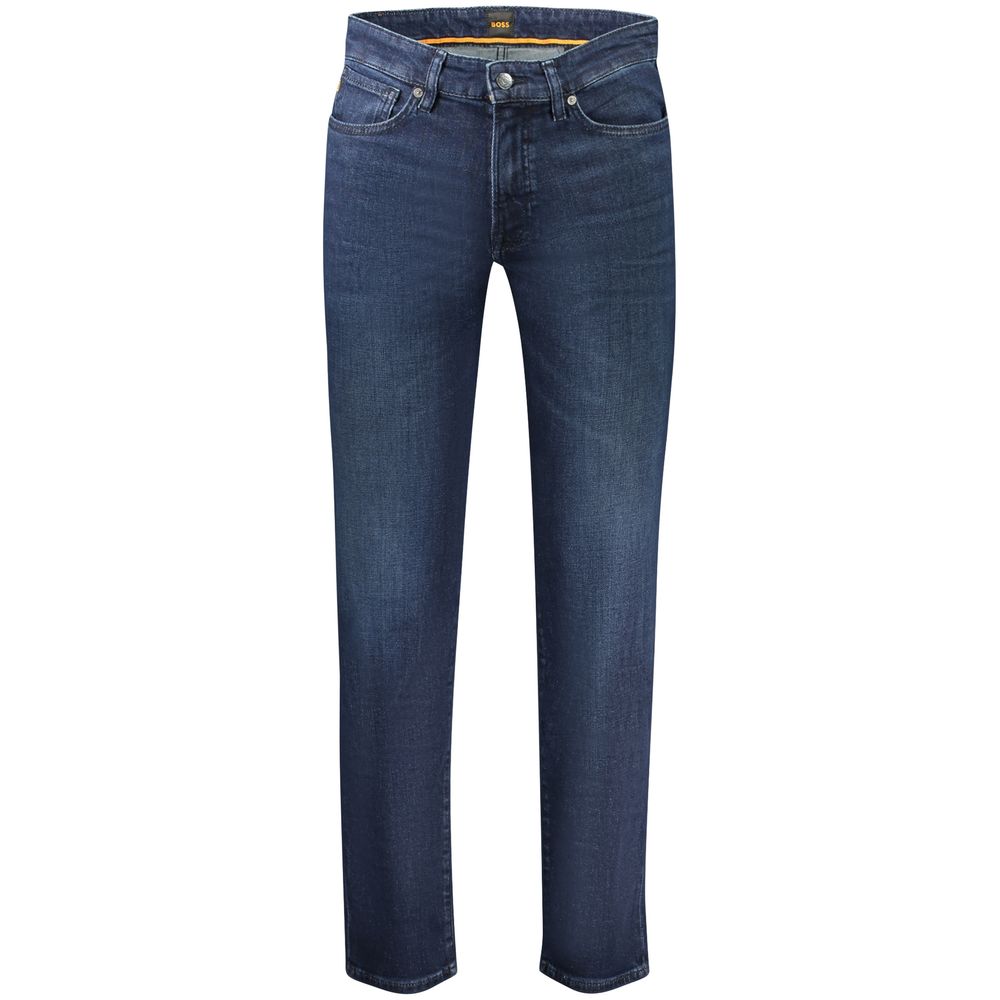 Blue Cotton Denim Jeans