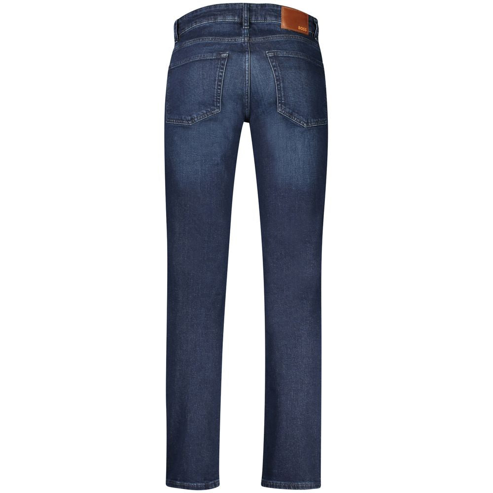 Blue Cotton Denim Jeans