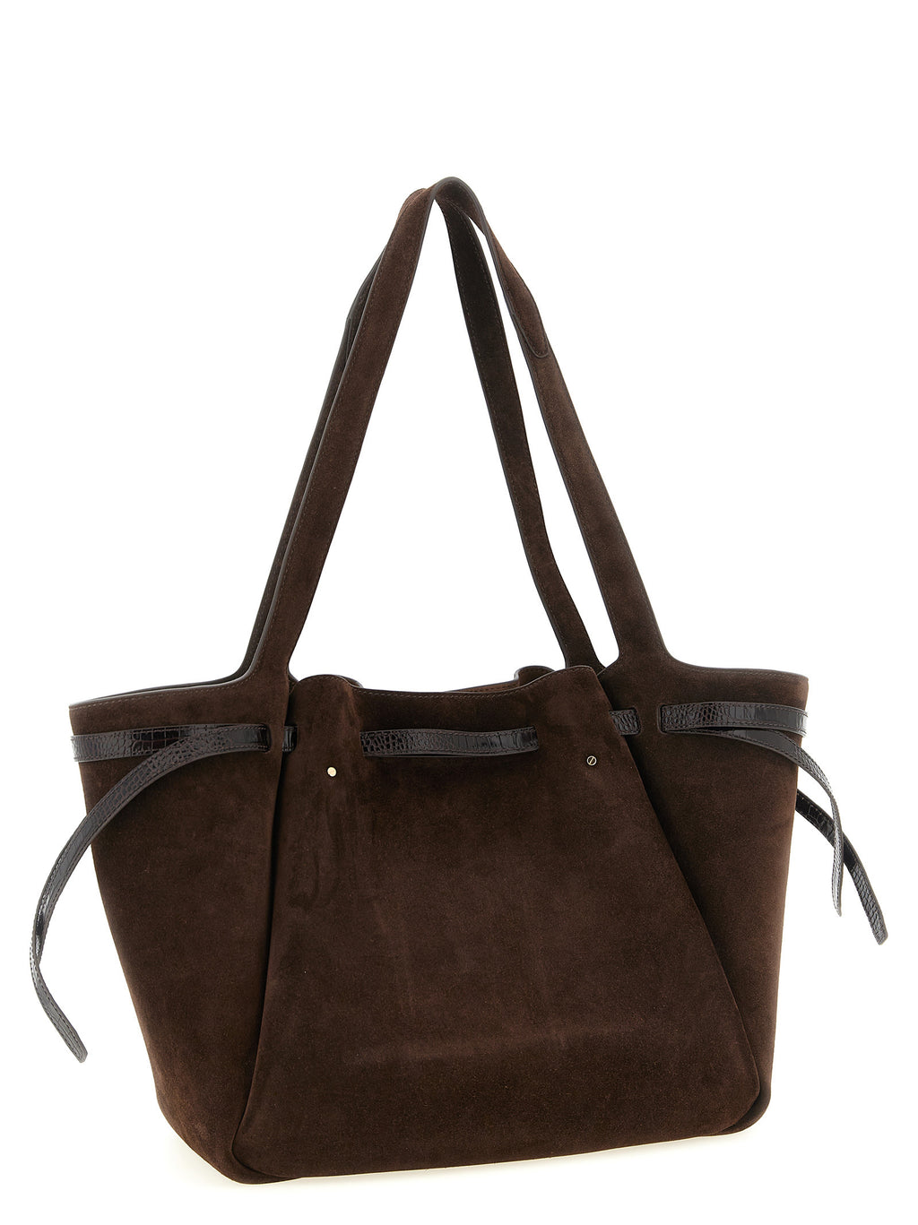 Brown Suede Romy Tote Bag