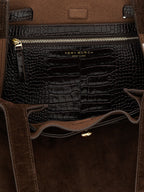 Brown Suede Romy Tote Bag