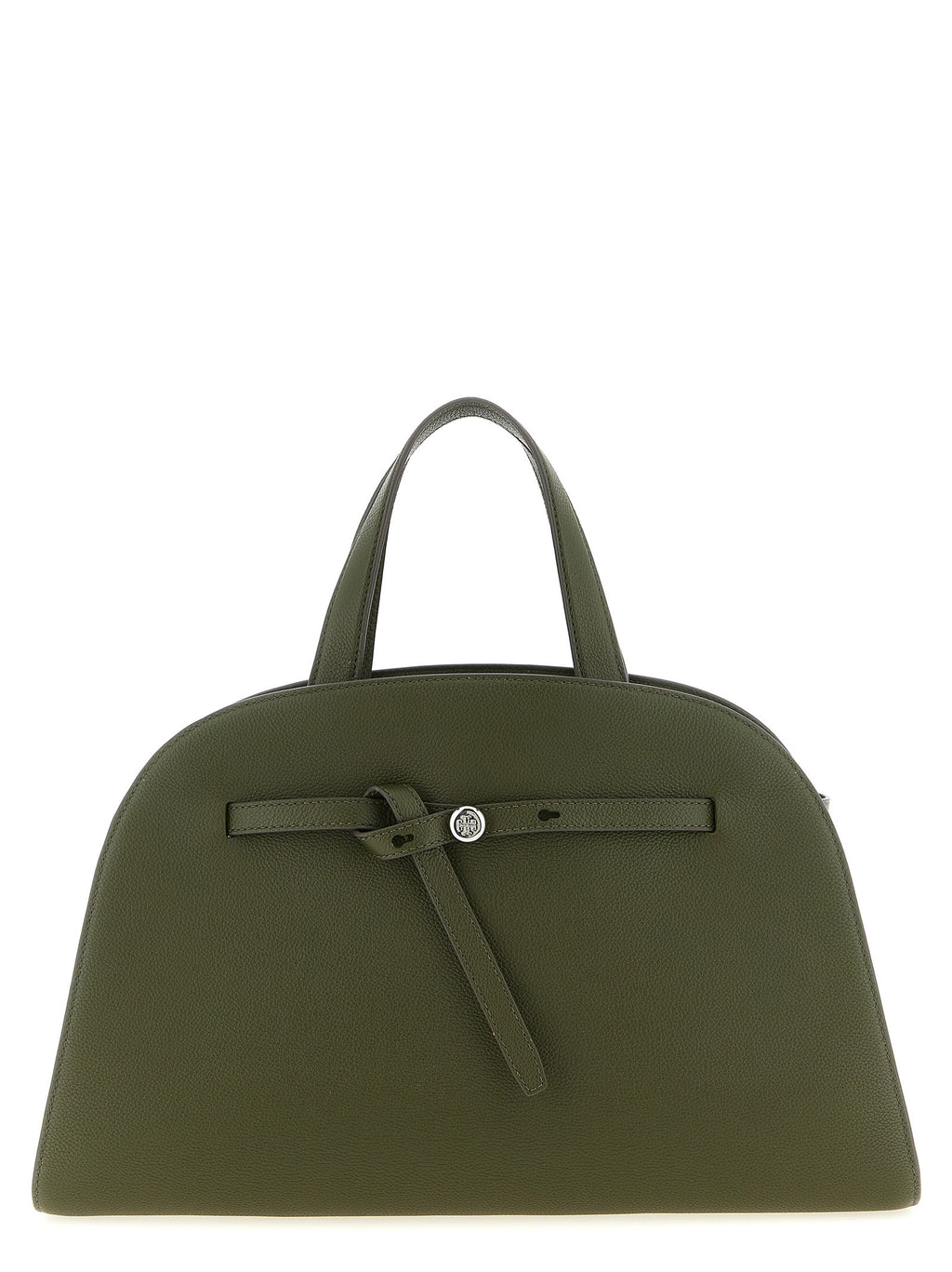 Green Calfskin Romy Top Case Handbag