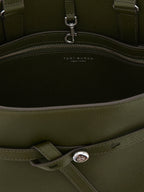 Green Calfskin Romy Top Case Handbag
