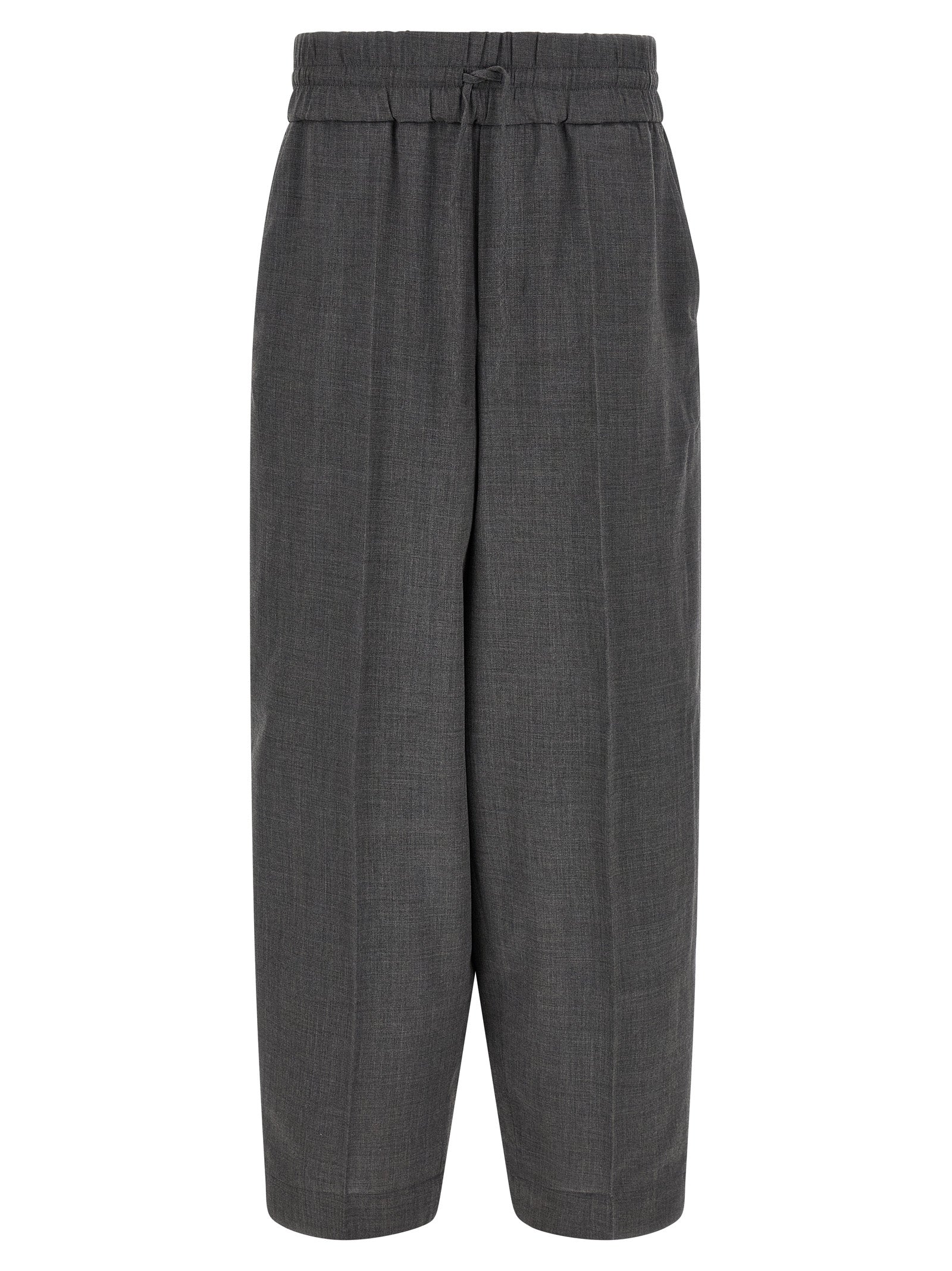 High-Waisted Virgin Wool Pants