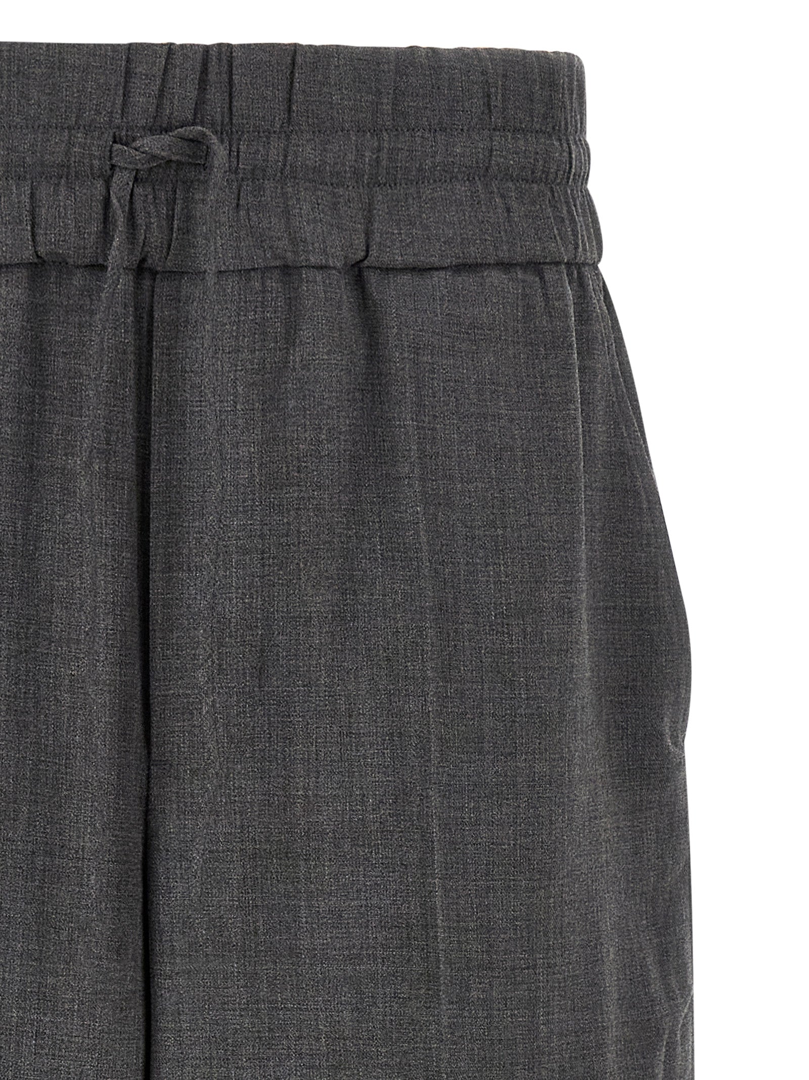 High-Waisted Virgin Wool Pants