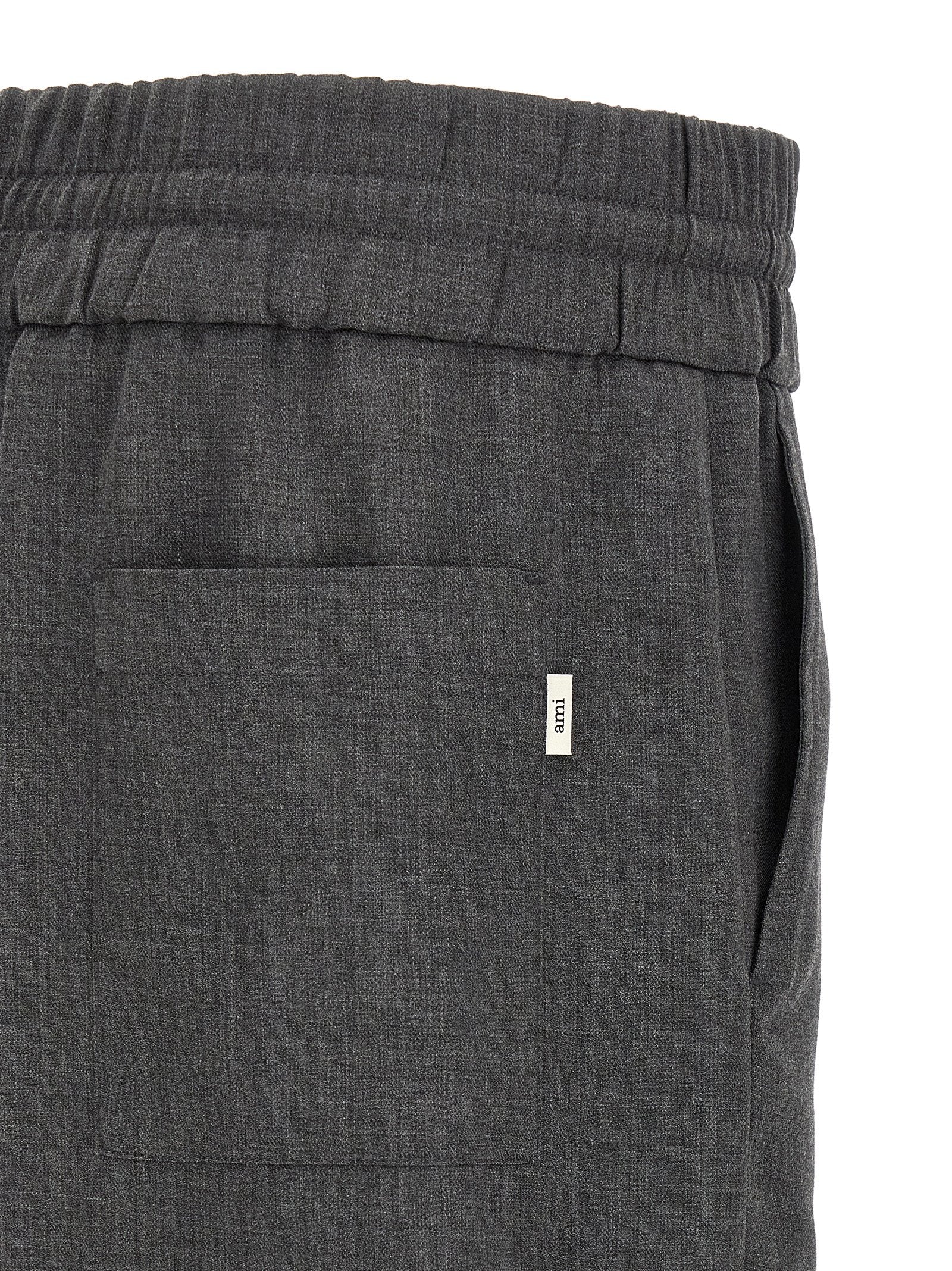 High-Waisted Virgin Wool Pants