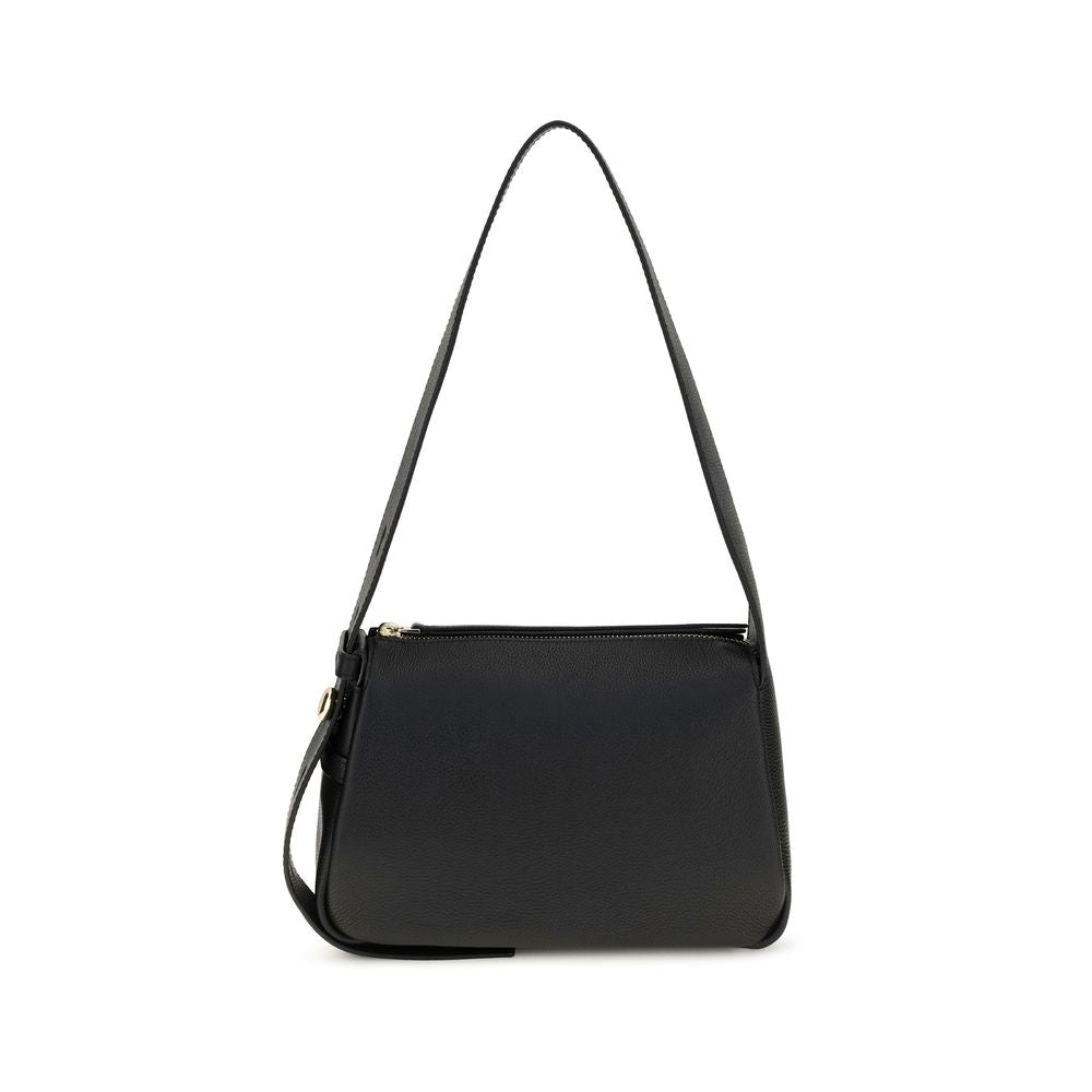 Small Pebbled Leather Romy Shoulder Bag