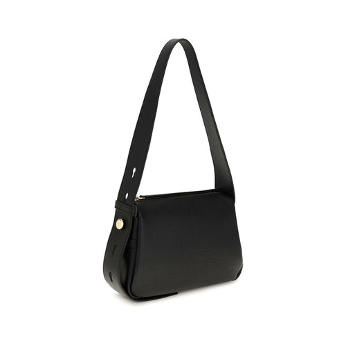 Small Pebbled Leather Romy Shoulder Bag